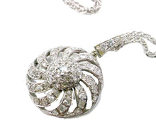 Charger l&#39;image dans la galerie, Platinum 1.65 ct. Diamond Pendant Enhancer Necklace
