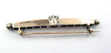 Carica l&#39;immagine nel visualizzatore di Gallery, Stunning Victorian Diamond 14k Rose Gold Bar Brooch Pin--1.98 Cts
