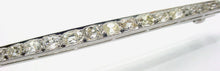 Charger l&#39;image dans la galerie, Stunning Edwardian 18k Diamond Bar Brooch Pin--2.39 Cts
