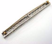 Charger l&#39;image dans la galerie, Stunning Edwardian 18k Diamond Bar Brooch Pin--2.39 Cts
