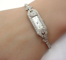 Load image into Gallery viewer, Stunning Vintage Swiss Piaget 2.04 Ct. Diamond Platinum Bracelet Watch
