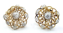 Charger l&#39;image dans la galerie, 2.40 Ct Diamond 18K Rose &amp; White Gold Ear Clips Circa 1940
