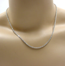 Charger l&#39;image dans la galerie, Sparkling 3.40 Ct Diamond Rivière Tennis 14k White Gold Necklace
