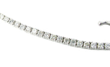 Charger l&#39;image dans la galerie, Sparkling 3.40 Ct Diamond Rivière Tennis 14k White Gold Necklace
