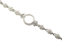 画像をギャラリービューアに読み込む, Art Deco Platinum 1.12 Ct Diamond Circle &quot;Watch&quot; Bracelet
