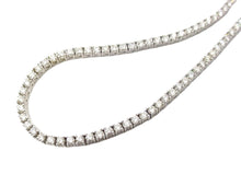 Charger l&#39;image dans la galerie, Sparkling 3.40 Ct Diamond Rivière Tennis 14k White Gold Necklace
