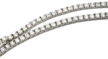 Charger l&#39;image dans la galerie, Sparkling 3.40 Ct Diamond Rivière Tennis 14k White Gold Necklace
