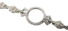 画像をギャラリービューアに読み込む, Art Deco Platinum 1.12 Ct Diamond Circle &quot;Watch&quot; Bracelet
