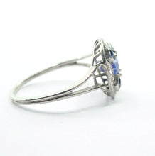 Charger l&#39;image dans la galerie, Classic Art Deco Diamond Platinum Hexagon Engagement Cocktail Ring
