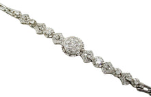 Charger l&#39;image dans la galerie, Edwardian 2.02 Ct Diamond Platinum Strap Link Bracelet
