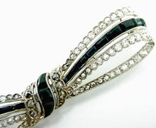 画像をギャラリービューアに読み込む, RARE Signed Art Deco DREICER Platinum 2.00 Ct. Old Cut Diamond Bow Ribbon Brooch
