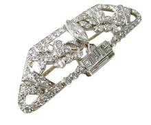 Charger l&#39;image dans la galerie, Rare Art Deco GIARDINETTI Platinum 2.62 Ct Diamond Brooch
