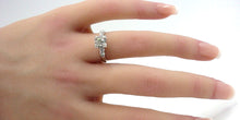 Load image into Gallery viewer, Vintage Platinum GIA Cushion Cut Diamond Engagement Ring
