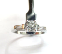 Load image into Gallery viewer, Vintage Platinum GIA Cushion Cut Diamond Engagement Ring
